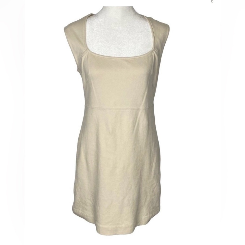 EVERLANE Dress Square Neck 90s Mini Cream S 5-20